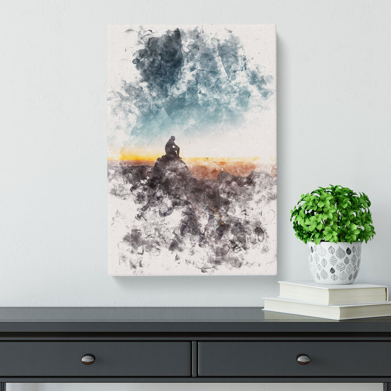 Watching The Mountains - Wrapped Canvas, 50cm H x 35cm W x 3cm D