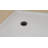 DreamLine SlimLine 36 inch D x 60 inch W x 2 3/4 inch H Single Threshold White Alcove Shower Base with 2 inch Oil Rubbed Bronze Left Round Drain-118322004-118322011