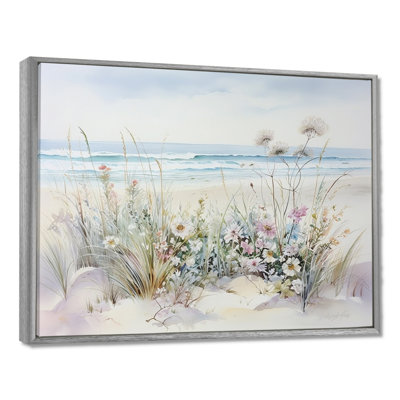 Fleurs sauvages sur la plage - Art mural fleurs sauvages