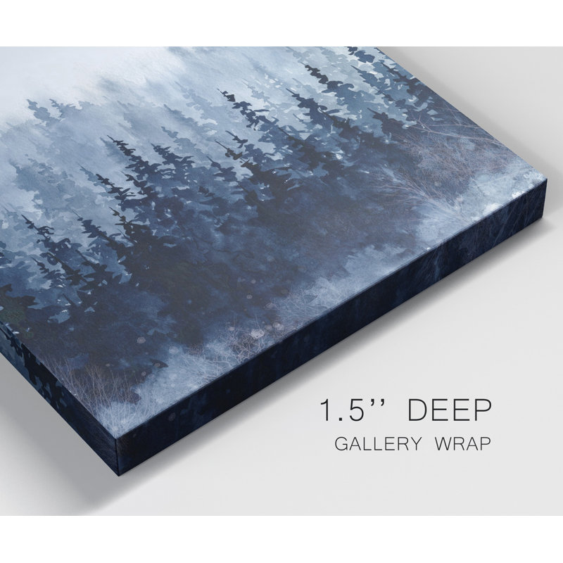 Arenado " Indigo Forest ", Wrapped Canvas, 32" H x 48" W, No Frame