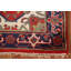 Tapis de couloir oriental rouge 3x8