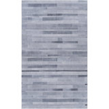 Elvira Cowhide Abstract Area Rug in Gray