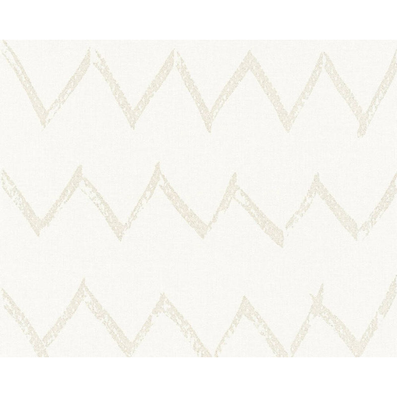 Chevron Double Roll, White