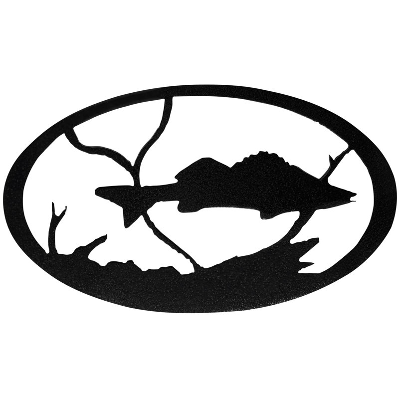 Cadre ovale noir Dugout Creek Designs, Noir martelé