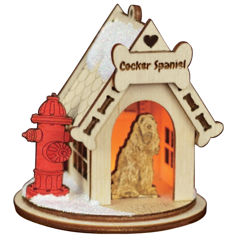 Ornement figurine suspendu boxer, Épagneul cocker