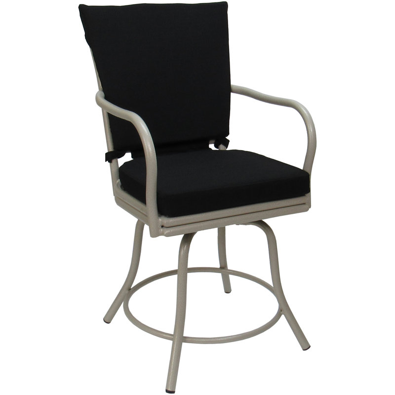 Chaise d'extérieur Ralphie, Noir, Beige