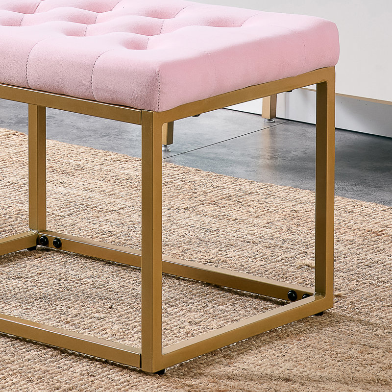 Repose-pieds Velvet, Velours rose