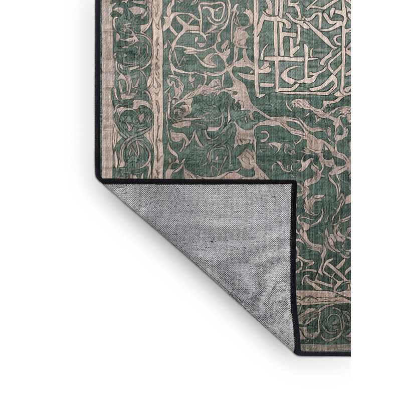 Tapis gris lavable à la machine, Tapis de couloir 2 pi x 4 pi