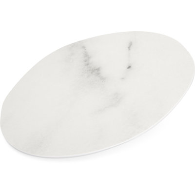 Melamine Rimless Plate 9", Cement, 12 Pack