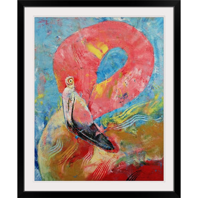 «Wireman Tropical Pink Flamingo» par Michael Creese, reproduction d'art