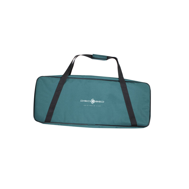 Green Adjustable Height Portable Camping Cot with Steel Frame
