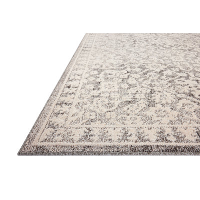 Tapis gris / ivoire Magnolia Home par Joanna Gaines x Loloi Gigi