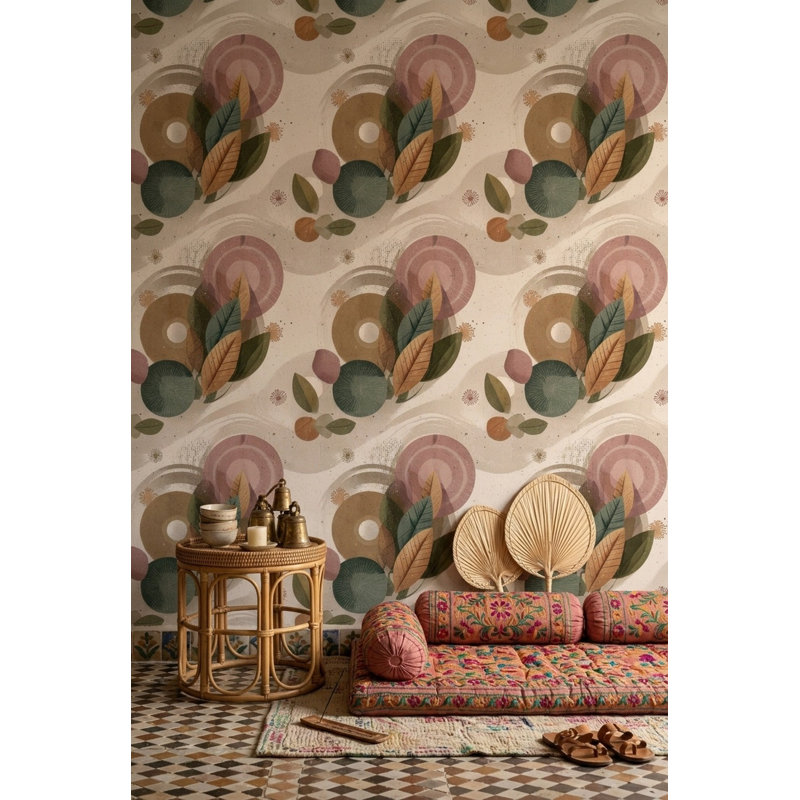 Papier peint amovible Mid Mid Century, Non tissé, non collé
