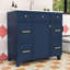 Meuble-lavabo en bois avec lavabo, tiroir de rangement, tablette et portes-914255164-914255165