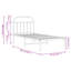 vidaXL Metal Bed Frame Bedroom Bed Base Bedstead Metal Matress Foundation-1175688176-1175688185