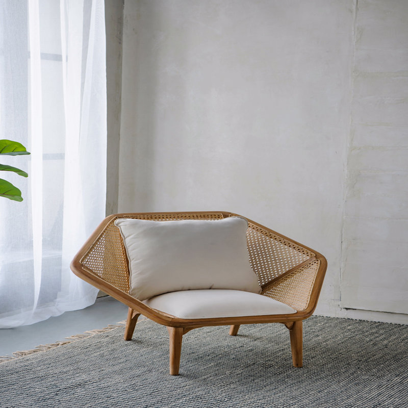 Fauteuil d'appoint 41 x 32 x 29,5 po Tectona