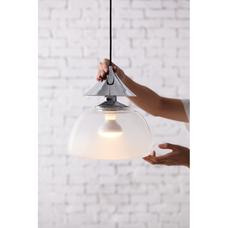 Mist 1 - Light Pendant, Chrome, 8.2" H x 7.1" W x 8.3" D