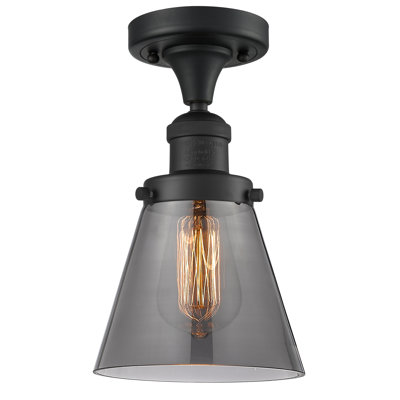 Cone 1 Light Semi-Flush Mount