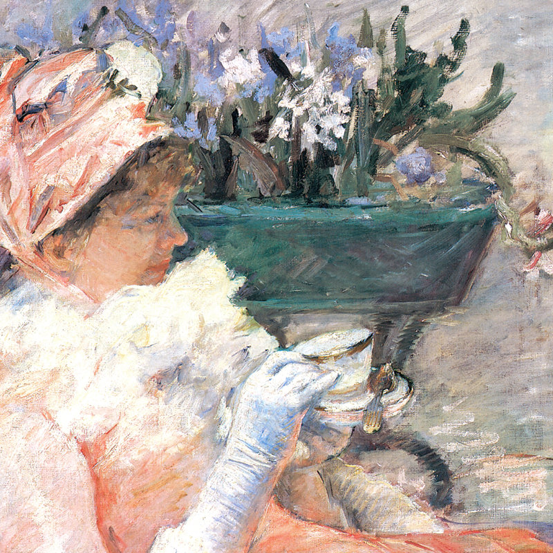«The Cup of Tea, 1879» par Mary Cassatt, reproduction d'art encadrée, H 36,25 po x l 28,25 po x P 1,875 po