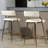 Two Pieces Bar Stools With Chromed Base And Footrest-763910815