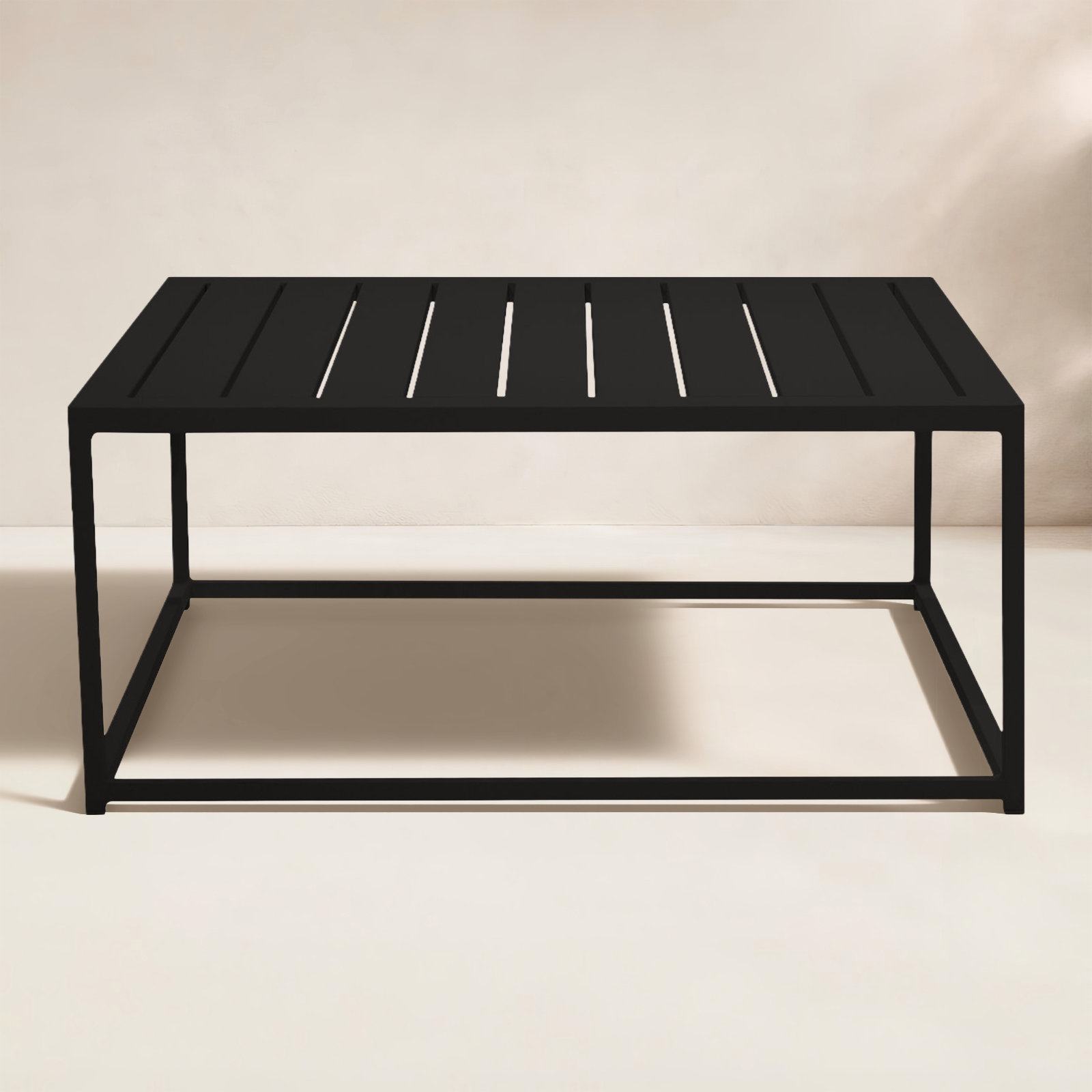 Marselia 36'' Outdoor Side Table, Black