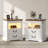 2-Drawer Nightstand With Led Light & Human Sensor-496258743