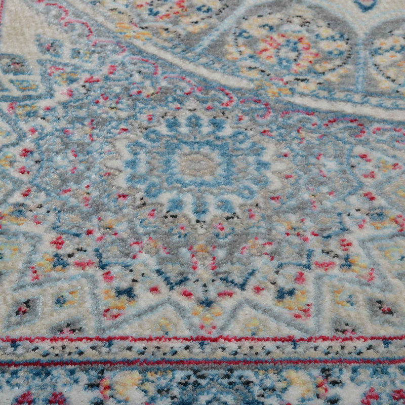 Paradigm Washable Area Rug, Large Rugs for Living Room Vintage Carpet Area Rugs for Bedroom Dining Room Non-Slip low pile Stain Resistant -MACHINE MADE POLYESTER AREA RUGS  -Rectangle | Multicolor, Oriental Design