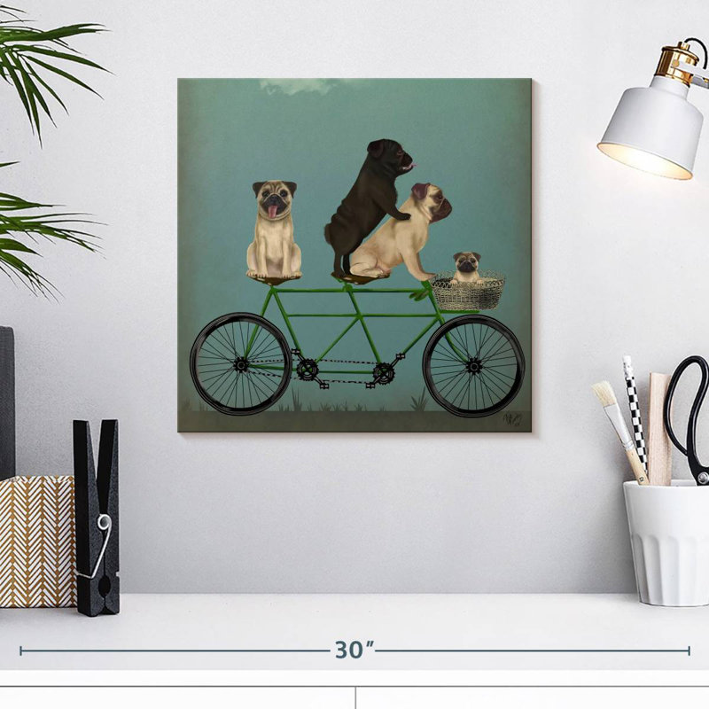 Brampt Pug Tandem, 16" H x 16" W