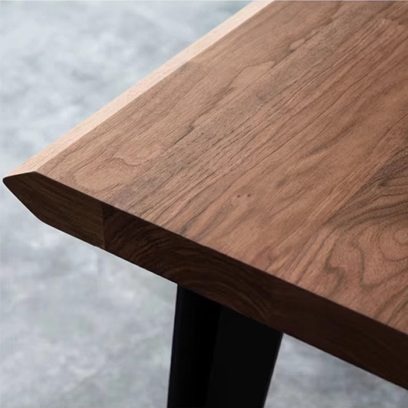 Ensemble de table de salle à manger en bois massif de style nordique, H 29,5 po x L 78,7 po x l 31,4 po