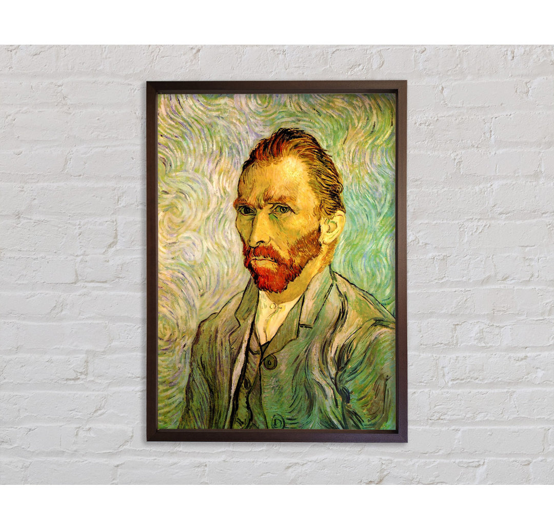 Selbstporträt 2 von Vincent Van Gogh - Einzelbildrahmen Kunstdrucke auf Leinwand