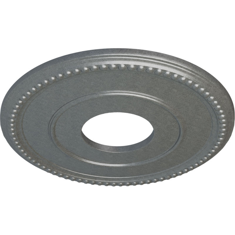 Médaillon de plafond Endurathane Classic, DE 12 3/8 po x P 4 po x P 1 1/8 po (convient aux auvents jusqu'à 7 1/4 po), fini craquelé Americana peint à la main