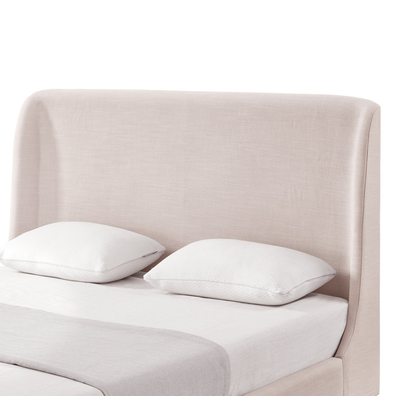 Lit plateforme Elegance Rosalee, Simple, Rose