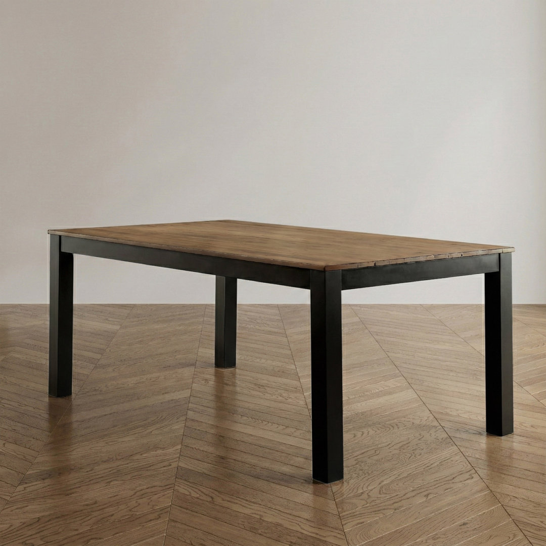 Biyron Solid Wood Base Dining Table Lark Manor™