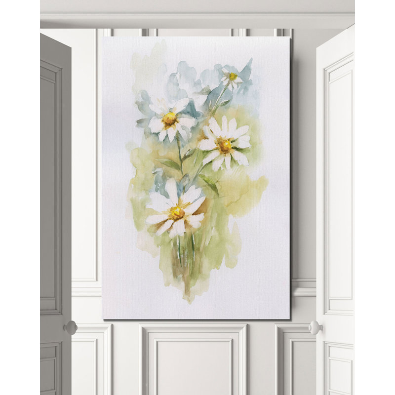 « wild marguerite ii », reproduction d’impression, H 12 po x l 8 po x P 1,5 po, Toile tendue