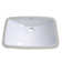 Forum Vitreous China Rectangular Undermount Bathroom Sink with Overflow