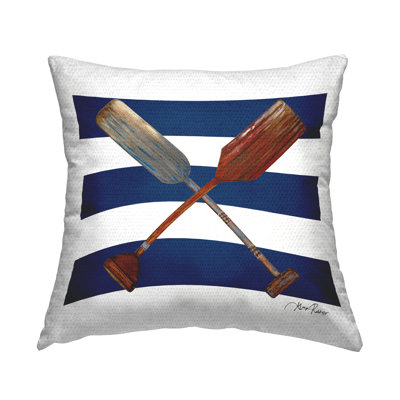 Striped Outdoor Throw Pillow