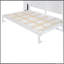 Lit escamotable double pleine grandeur, blanc