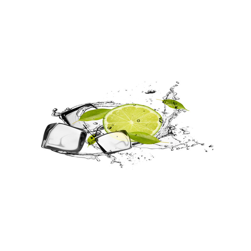 Lime With Ice - Wrapped Canvas Print