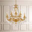 Milano 12 Light 32.5in x 33.5in Two-Tier Chandelier in Heirloom Bronze with Clear Heritage Handcut Crystals-1859441900-1859441897