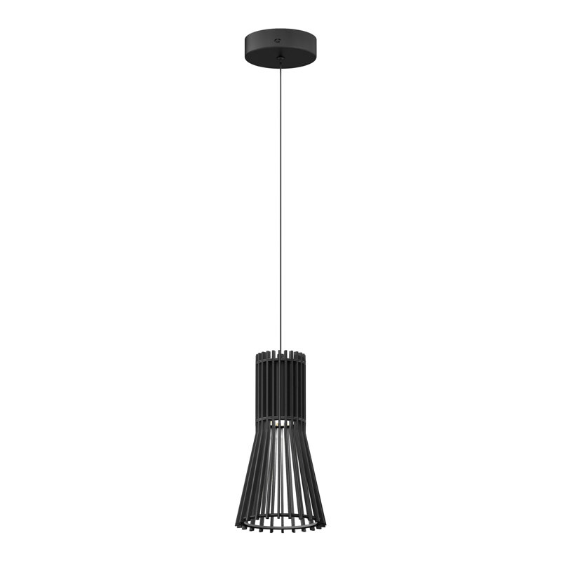 Wechsler LED Pendant Light, Matte Black