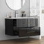 Meuble-lavabo mural moderne avec lavabo en céramique intégré, tiroirs spacieux et ultrabrillants pour les petites salles de bain-47307789-47307788