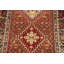 Geometric Kazak-Style Indian Runner Rug 3x8