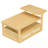 Coffee Table With 1 Storage Shelf And 1 Rattan Drawer-995209041