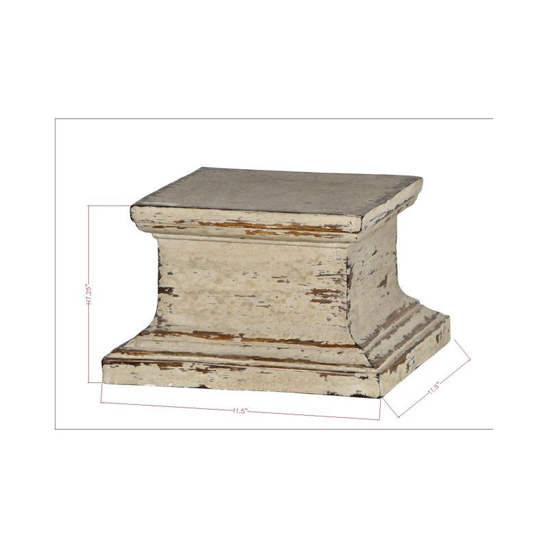 Piédestal beige vieilli 7 po Mann