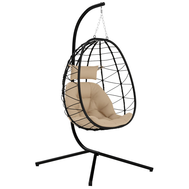 Egg Chair with Stand, Khaki