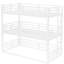 Lit simple superposé simple TG en métal blanc, structure avec garde-corps, fonctionnement silencieux, idéal pour les chambres d'amis, lit en métal, garde-corps pour dormir, conception à bruit réduit, espaces partagés-1244845172
