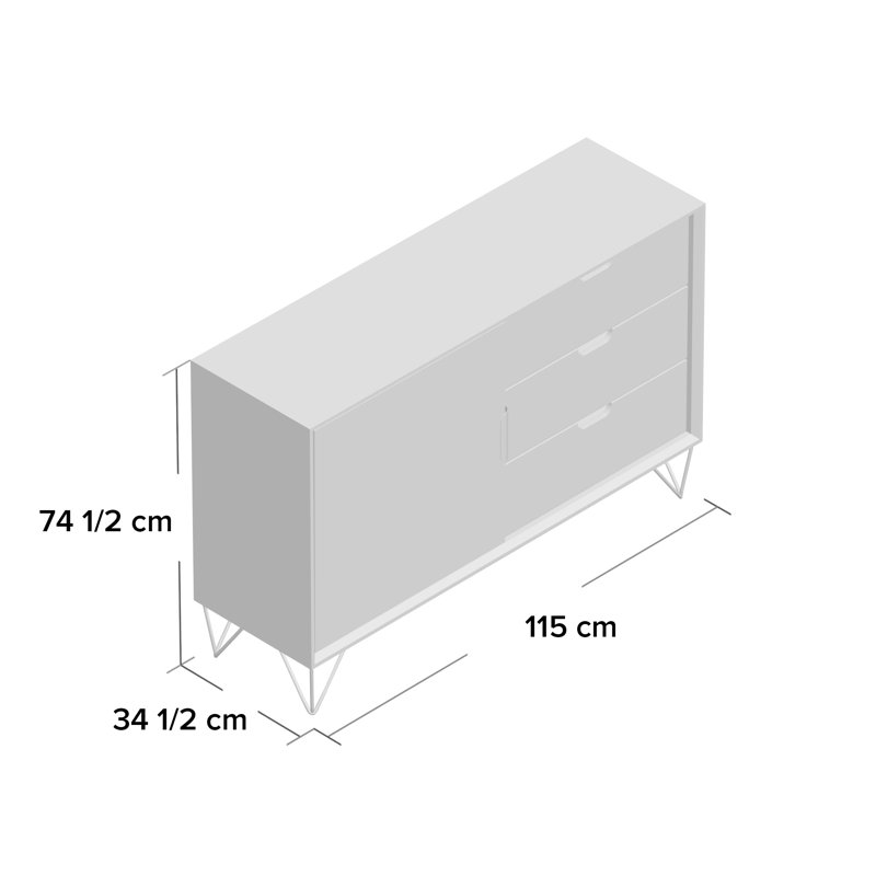 Lilot 115cm Sideboard