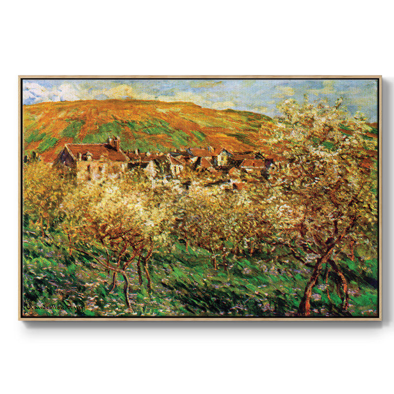 Pommiers en fleurs, Naturel, H 25 po x l 37 po x P 2 po