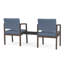 Structure tandem 2 places avec table centrale en acier Lenox-934891501-923505922-934891490