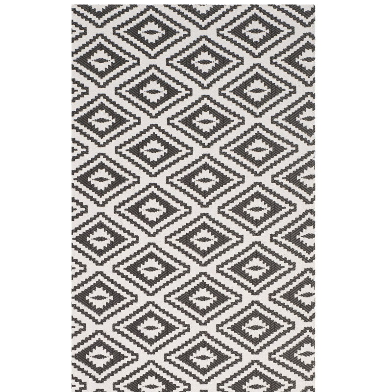 Tapis gris en coton Mission Viejo, Rectangle 3' x 5'